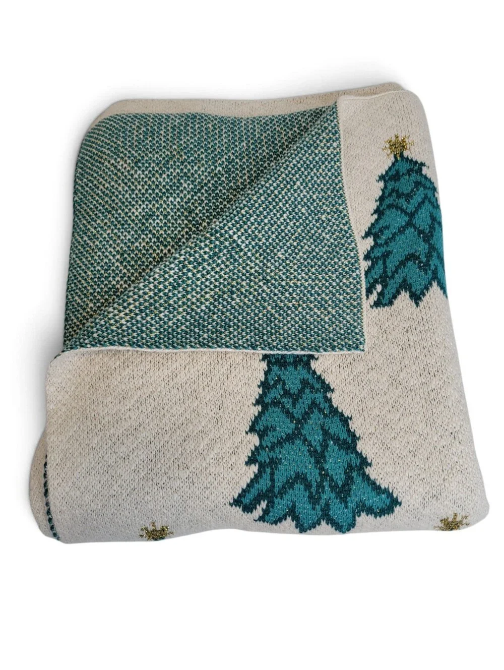 Anthropologie x Nutcracker Ballet Christmas Throw Cotton Tree